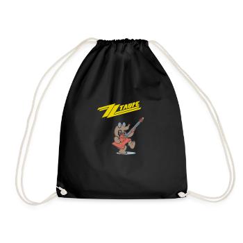 ZZ Taupe - Drawstring Bag - black - Front