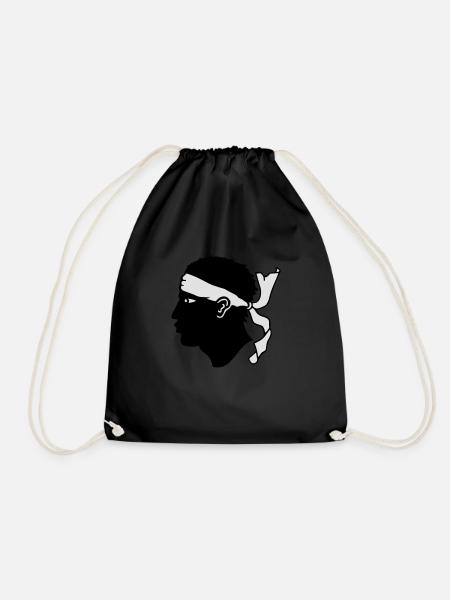 CORSICA - Drawstring Bag - black