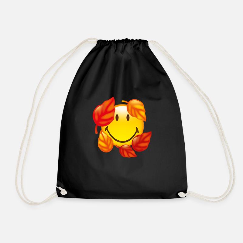 Smiley Autumn - Turnbeutel - Schwarz