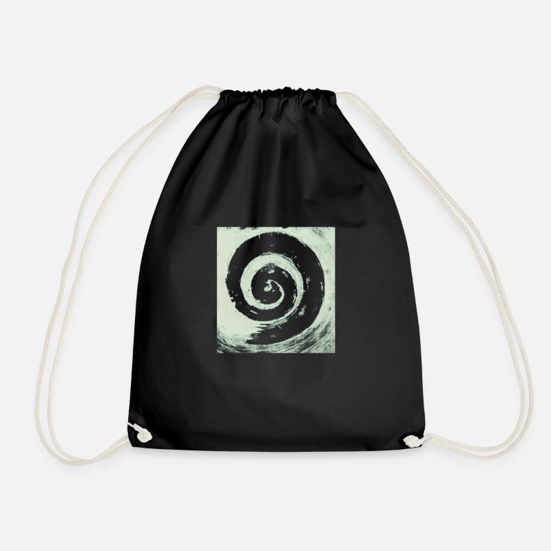 GRÜNE SPIRALE - Turnbeutel - Schwarz