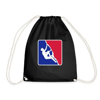 carré rouge bleu logo freeclimber summit k - Sac de sport léger - noir - Devant