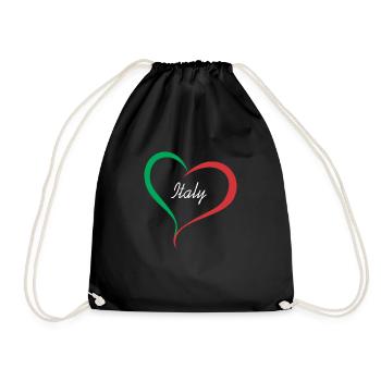ITALY HEART - Sac de sport léger - noir - Devant
