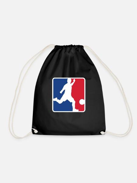 Football logo - Drawstring Bag - black