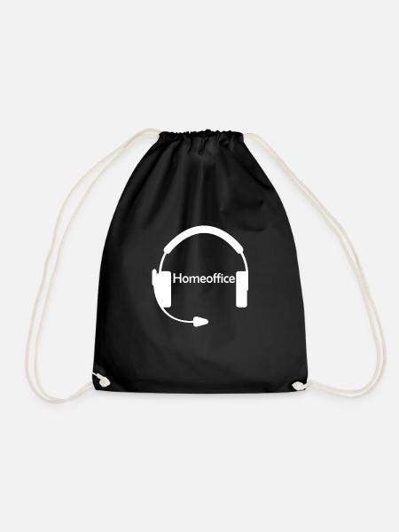 Homeoffice - Headset - Turnbeutel - Schwarz