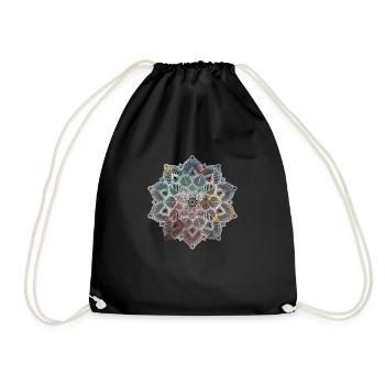 Mandala - Drawstring Bag - black - Front