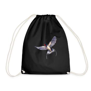 Hirondelle - Sac de sport léger - noir - Devant