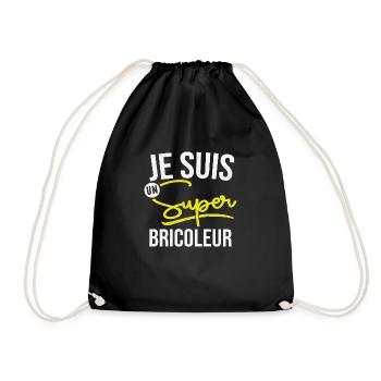 Un Super Bricoleur Cadeau Homme Humour Drôle - Sac de sport léger - noir - Devant
