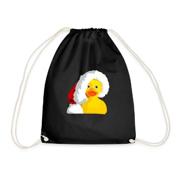 Canard de bain Noël - Sac de sport léger - noir - Devant