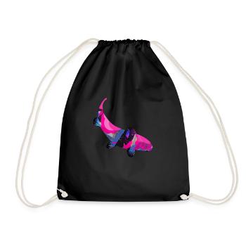 koi,koi carp,fish, colorful,pink - Drawstring Bag - black - Front