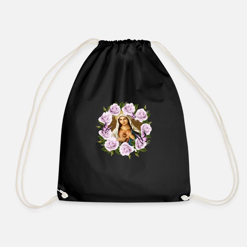 Heilige Maria-Madonna-Heilige-Jesus-Mutter - Turnbeutel - Schwarz