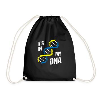 Ukrainian Flag It'S In My Dna Ukraine - Drawstring Bag - black - Front