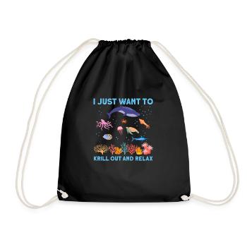Sea Nature Marine Biologist Sea Marine Biology Ocean - Drawstring Bag - black - Front