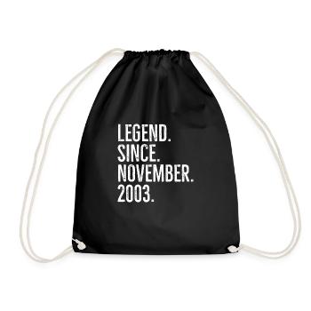 Légende depuis novembre 2003 - Sac de sport léger - noir - Devant