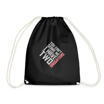 J’ai deux filles - Sac de sport léger - noir - Devant