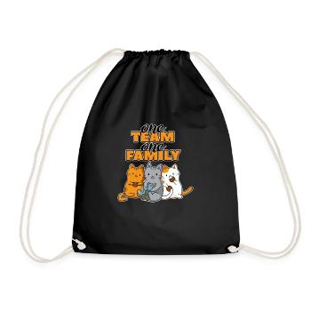 équipe famille chat biscuits cuisson collègues de travail - Sac de sport léger - noir - Devant
