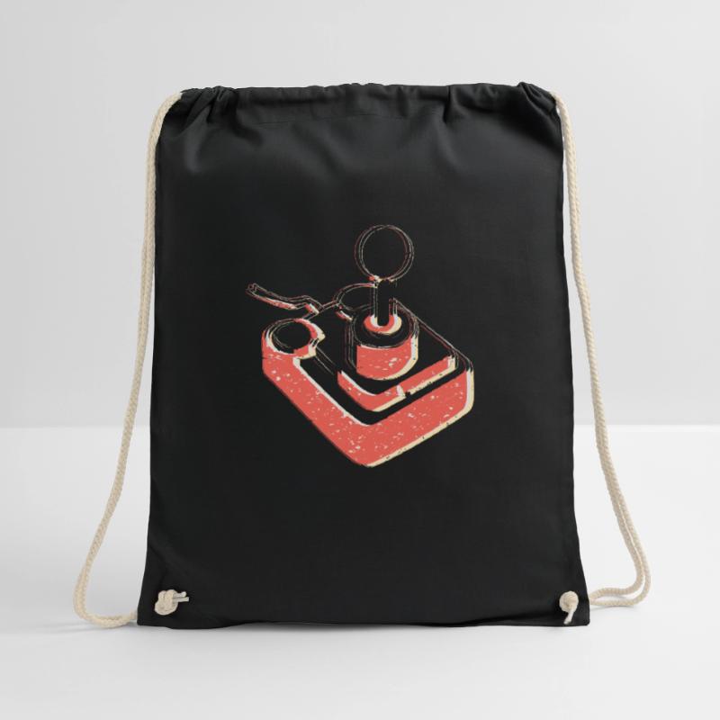 Joystick Player Game Controller retro Gaming 2 Drawstring Bag