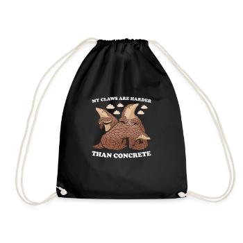 My Claws Are Harder Than Concrete Pangolin - Turnbeutel - Schwarz - Vorne