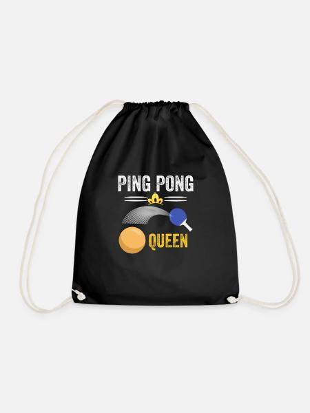 reine du ping-pong - ping pong queen - Sac de sport léger - noir