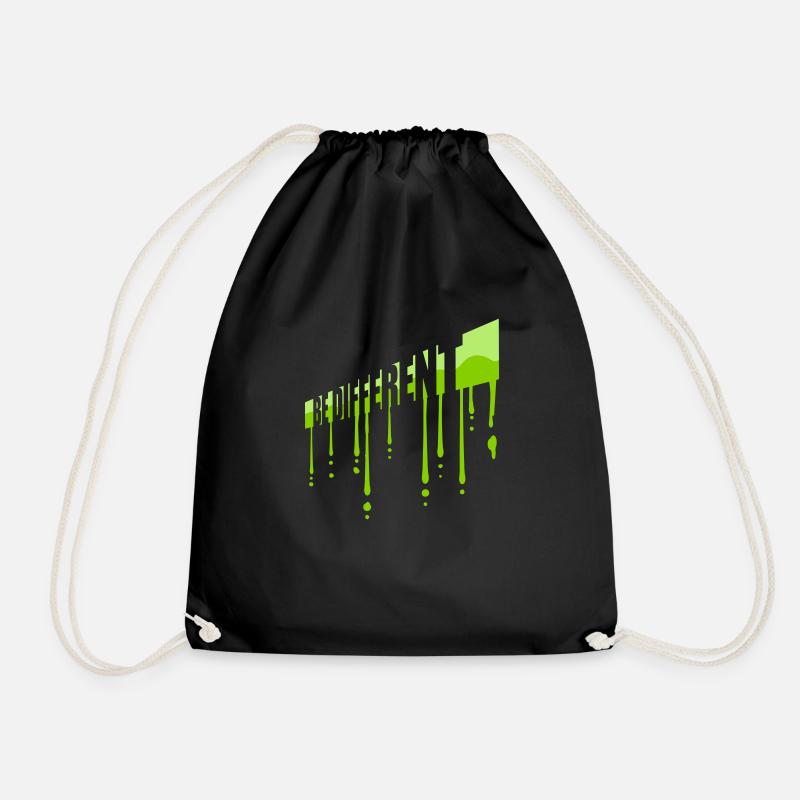 Be different Logo Design - Turnbeutel - Schwarz