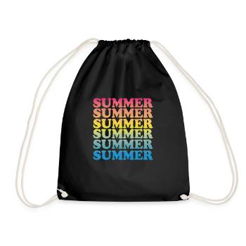 Summer - Turnbeutel - Schwarz - Vorne