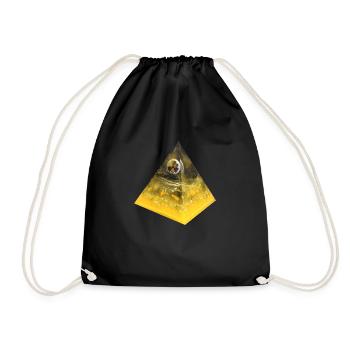 Radioaktivität Pyramide/ Prypjat - Turnbeutel - Schwarz - Vorne