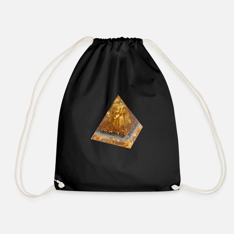 Pharao Echnaton- Pyramide - Turnbeutel - Schwarz