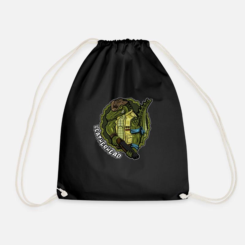 Leatherhead - Drawstring Bag - black