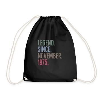 Légende depuis novembre 1975 - Sac de sport léger - noir - Devant