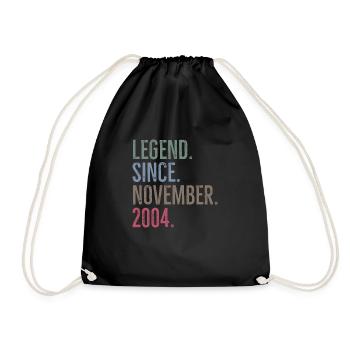 Légende depuis novembre 2004 - Sac de sport léger - noir - Devant