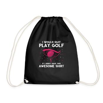 J’arrêterais le golf si je n’avais pas ce génial - Sac de sport léger - noir - Devant