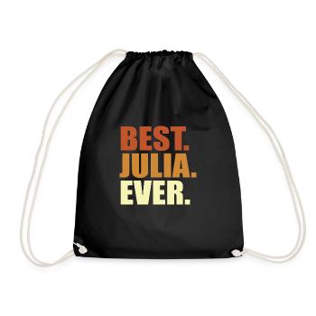 Meilleure citation de Julia - Sac de sport léger - noir - Devant