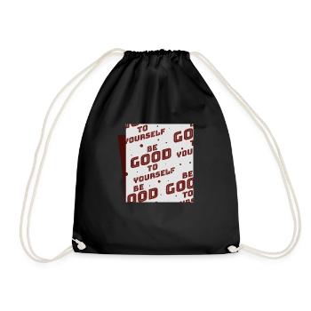 Soyez bon envers vous-même - Sac de sport léger - noir - Devant