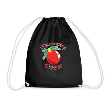 Decorating crew - Drawstring Bag - black - Front