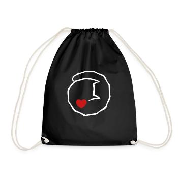 Sleeping animal - Drawstring Bag - black - Front