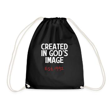 Créé à l’image de Dieu est 1992 - Sac de sport léger - noir - Devant