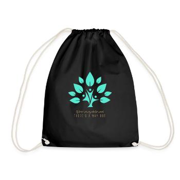 If there's A Way Into The Wood, There's A Way Out - Drawstring Bag - black - Front