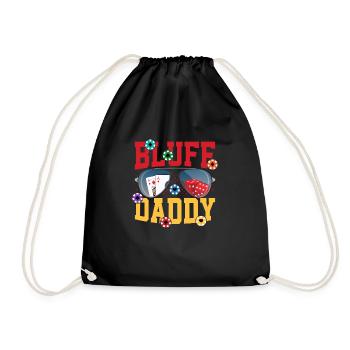 Bluff Daddy Card Player Poker - Turnbeutel - Schwarz - Vorne