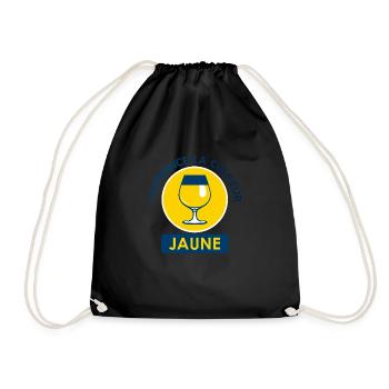 annonce couleur jaune ricar apero alcool humour - Sac de sport léger - noir - Devant