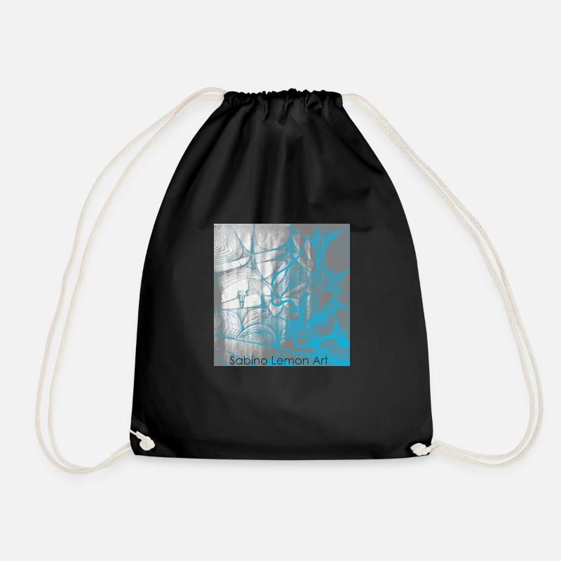 Sabino Lemon ART Teas - Drawstring Bag - black