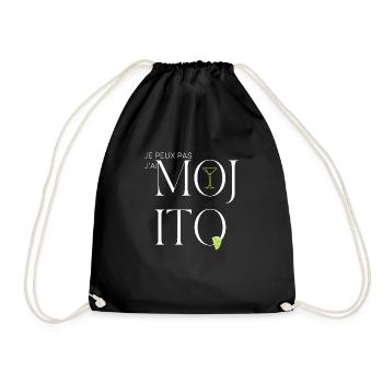 Je peux pas j'ai mojito - Sac de sport léger - noir - Devant