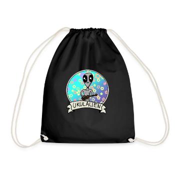 Ukukele Alien Flowers Hawaii UKULALIA - Sac de sport léger - noir - Devant