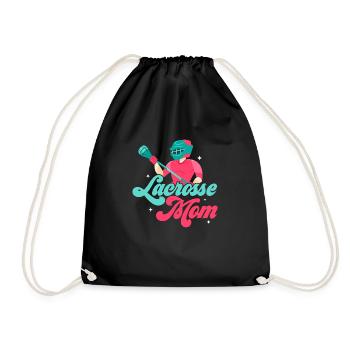 Lacrosse Mom Goalie Player Team Fan - Turnbeutel - Schwarz - Vorne