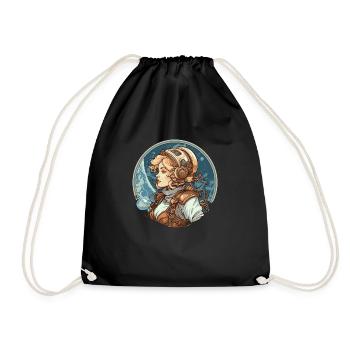 Astro Beauty 1 - Drawstring Bag - black - Front