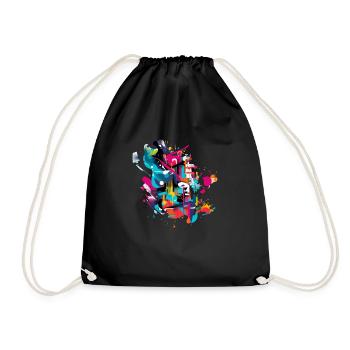 Graffiti culture - Drawstring Bag - black - Front
