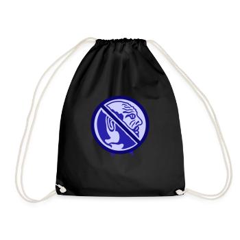 Man, forbidden. Restriction and discrimination - Drawstring Bag - black - Front