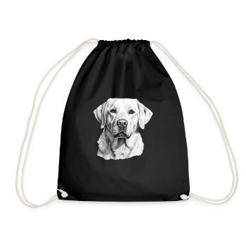Labrador Retriever - Sac de sport léger - noir - Devant