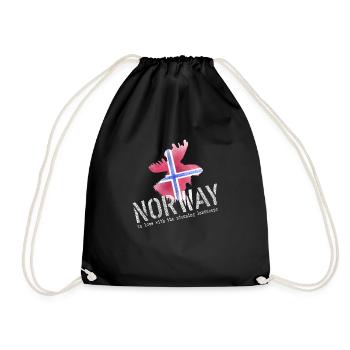 Orignal Norvège Norge - Sac de sport léger - noir - Devant