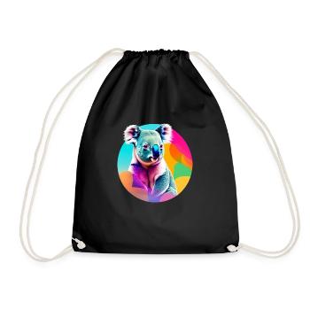 Koala - Turnbeutel - Schwarz - Vorne
