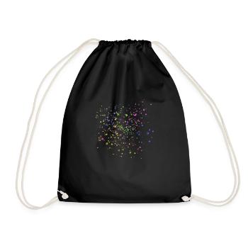 Feux d’artifice éclaboussures colorées - Sac de sport léger - noir - Devant