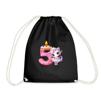 Birthday birthday party birthday gift born - Drawstring Bag - black - Front